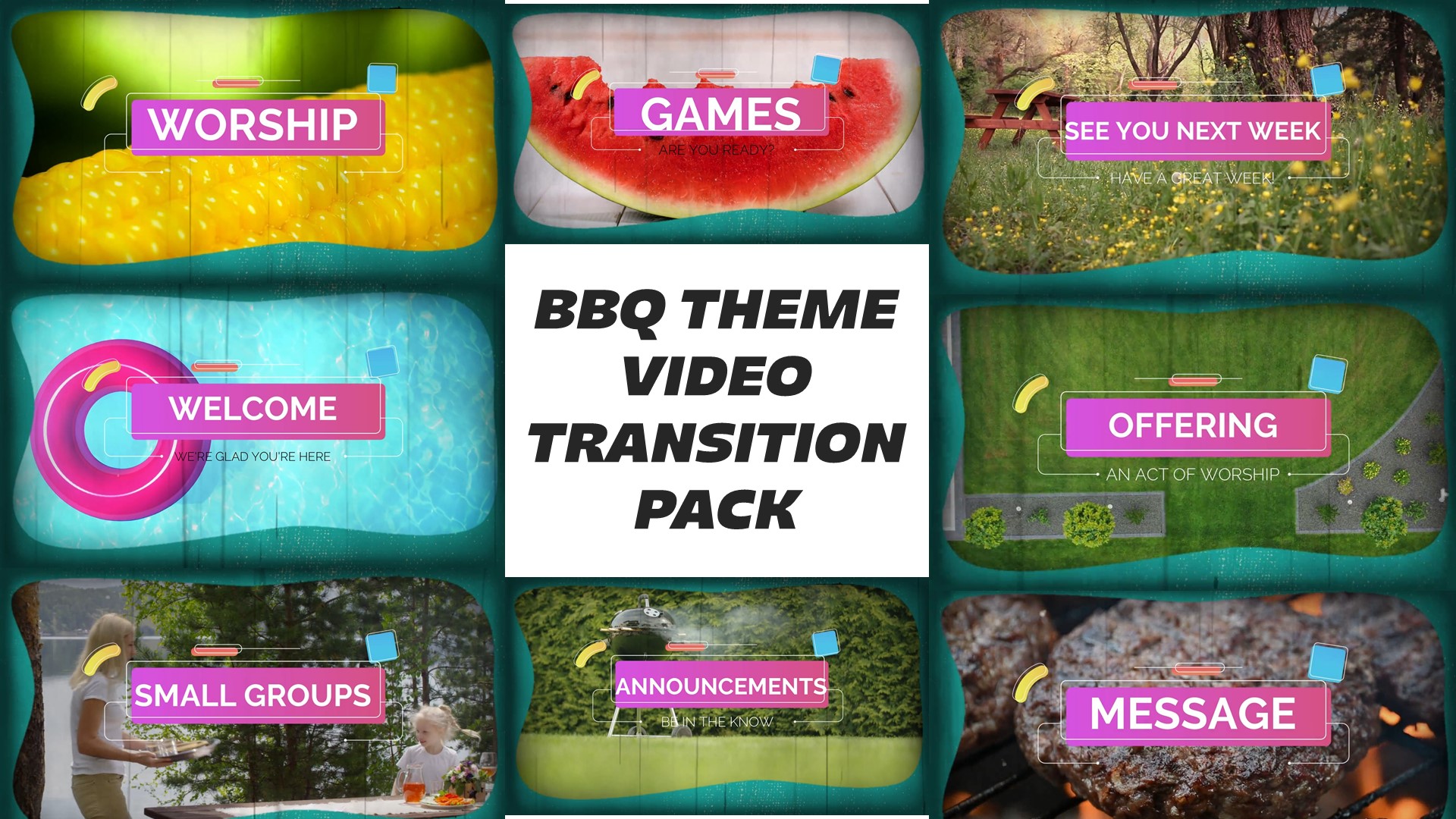 Summer BBQ Countdown and Transitional Video Pack Summer BBQ Countdown and Transitional Video Pack
